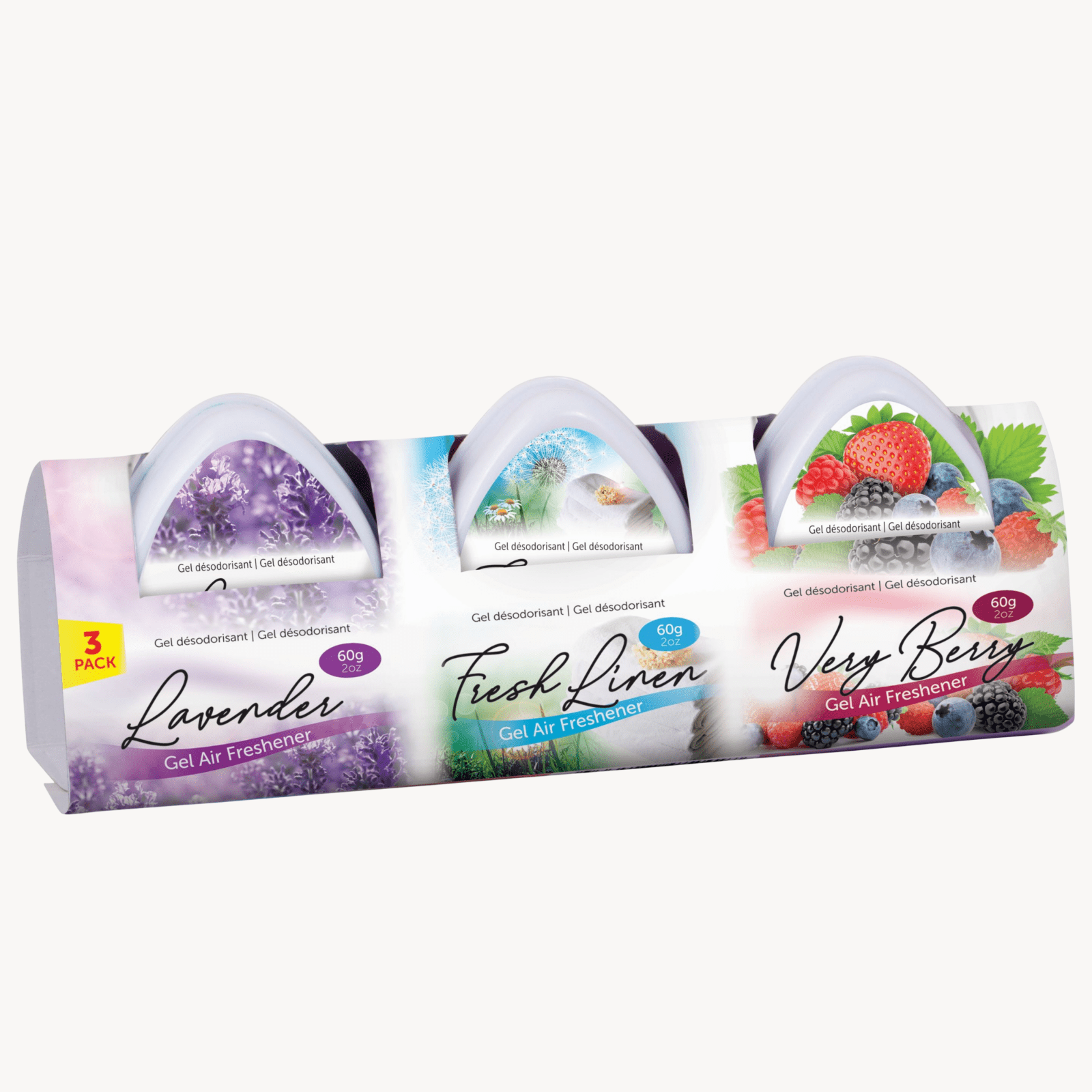 Air Freshener Gel 3 Pack