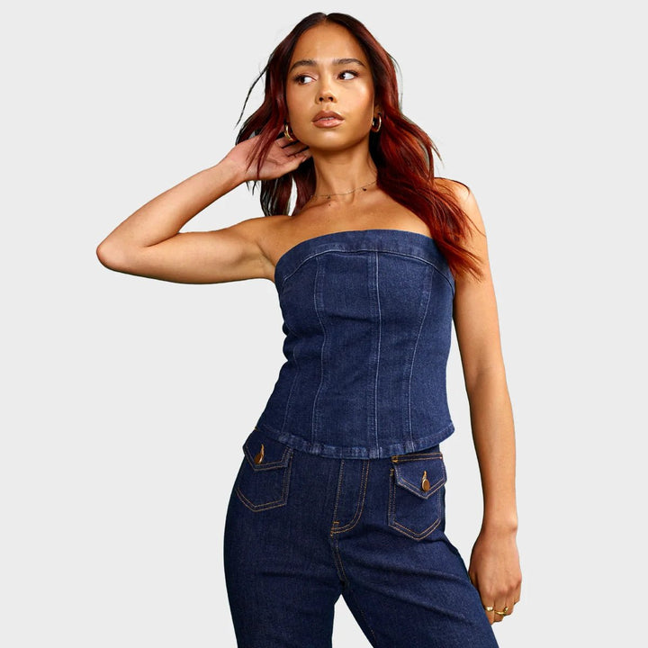 Another Sunday Denim Corset Top from You Know Who's