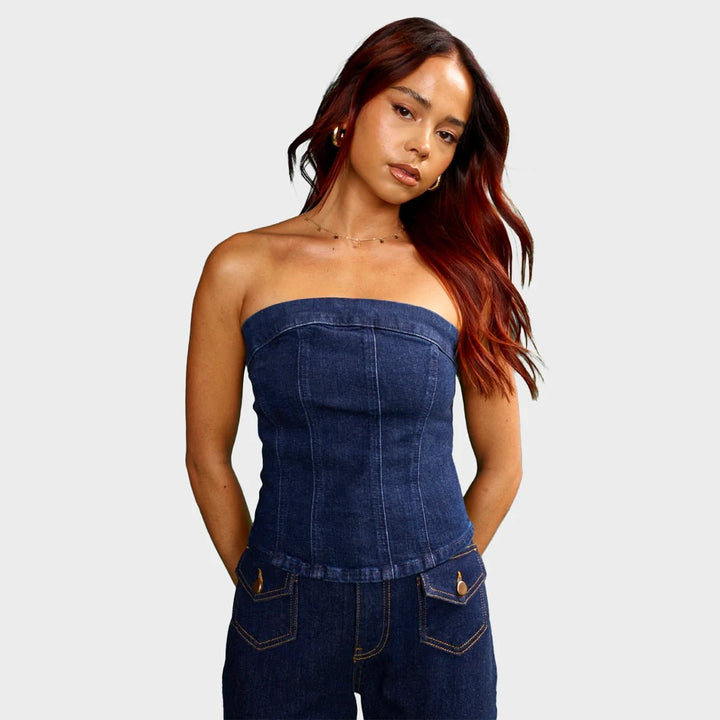 Another Sunday Denim Corset Top from You Know Who's