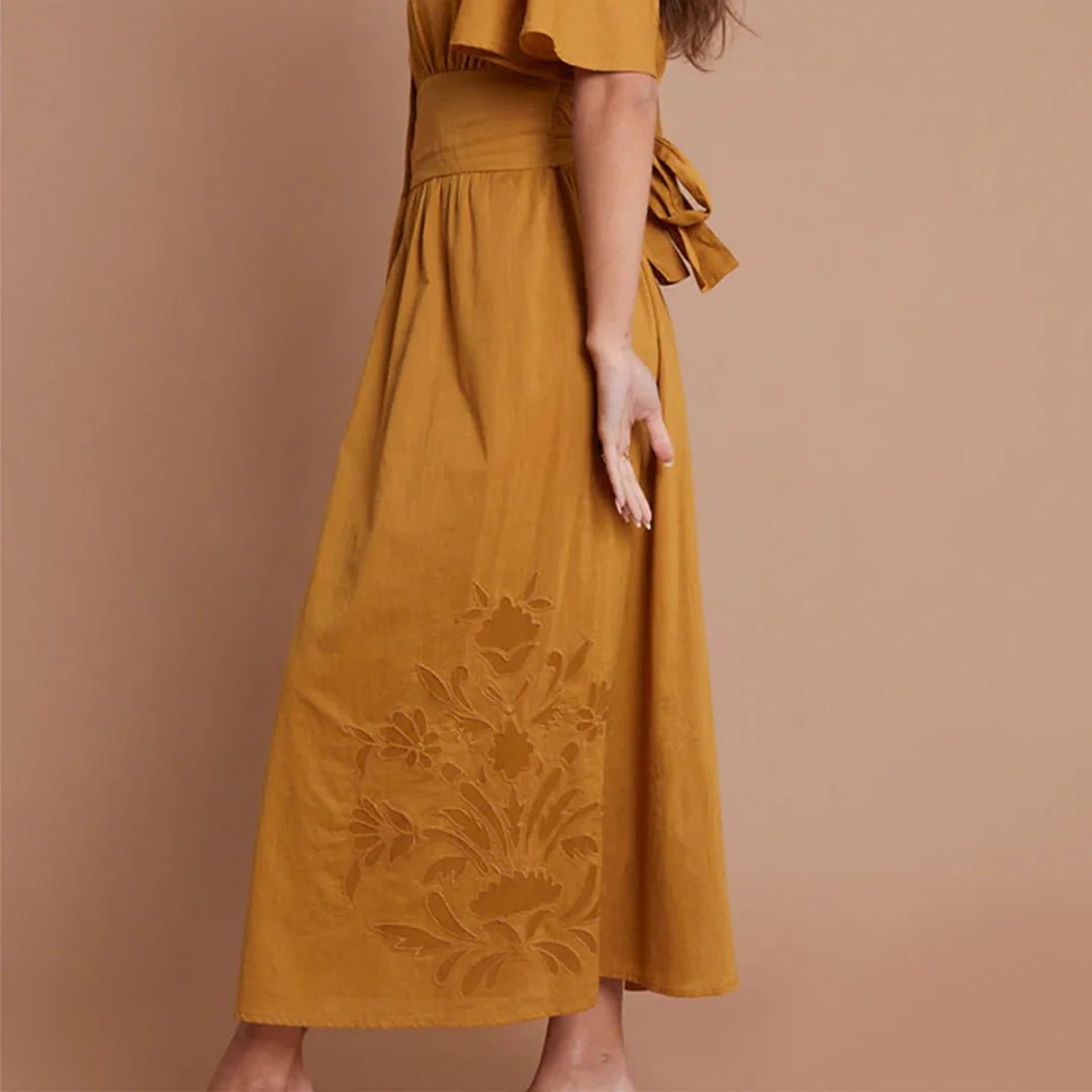 Another Sunday Flutter Sleeve Button Through Midi Dress from You Know Who's