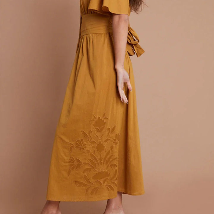 Another Sunday Flutter Sleeve Button Through Midi Dress from You Know Who's