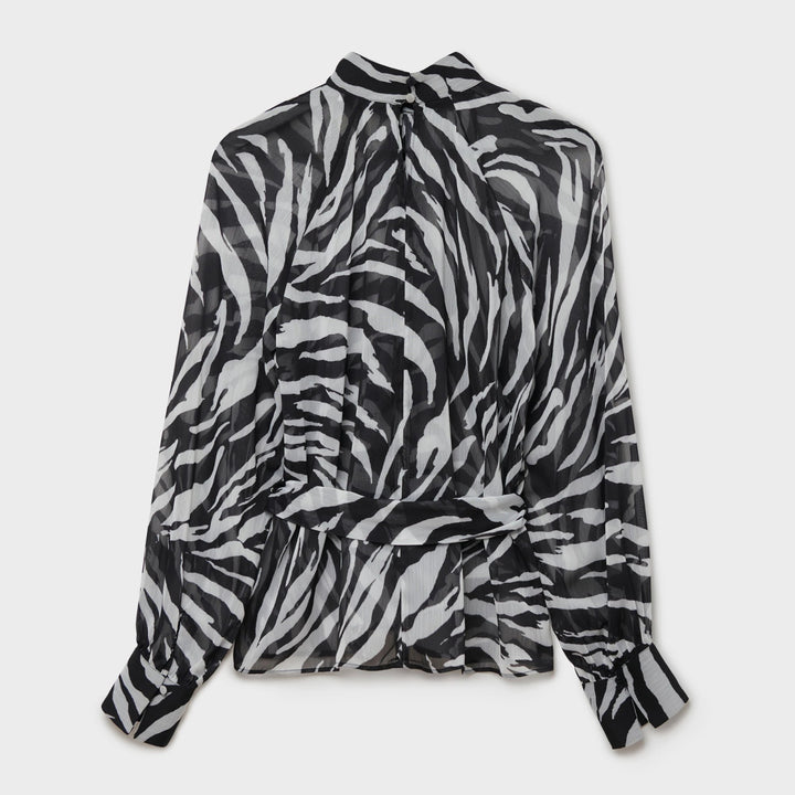 Another Sunday Knot Front Zebra Blouse from You Know Who's