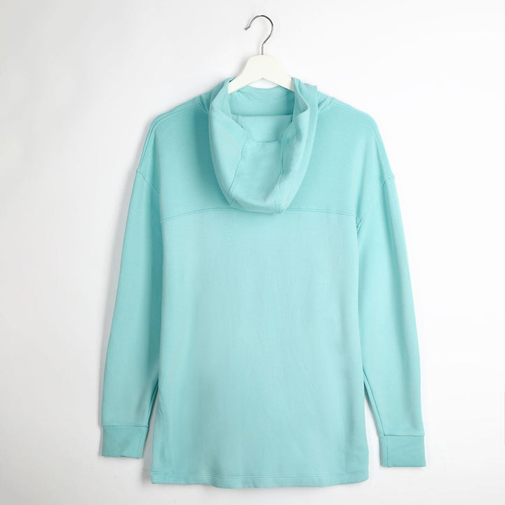 Aqua Relaxed Fit Yoga Hoodie from You Know Who's