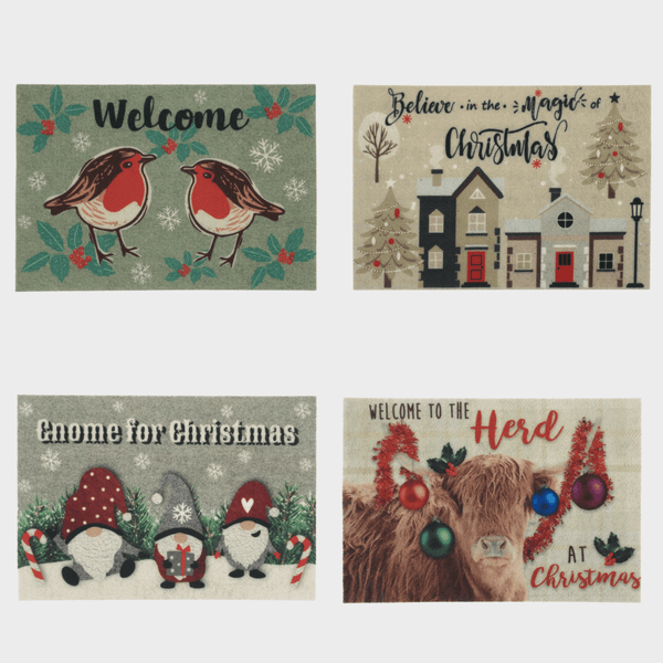 Assorted Xmas Printed Door Mat 40x58cm from You Know Who's