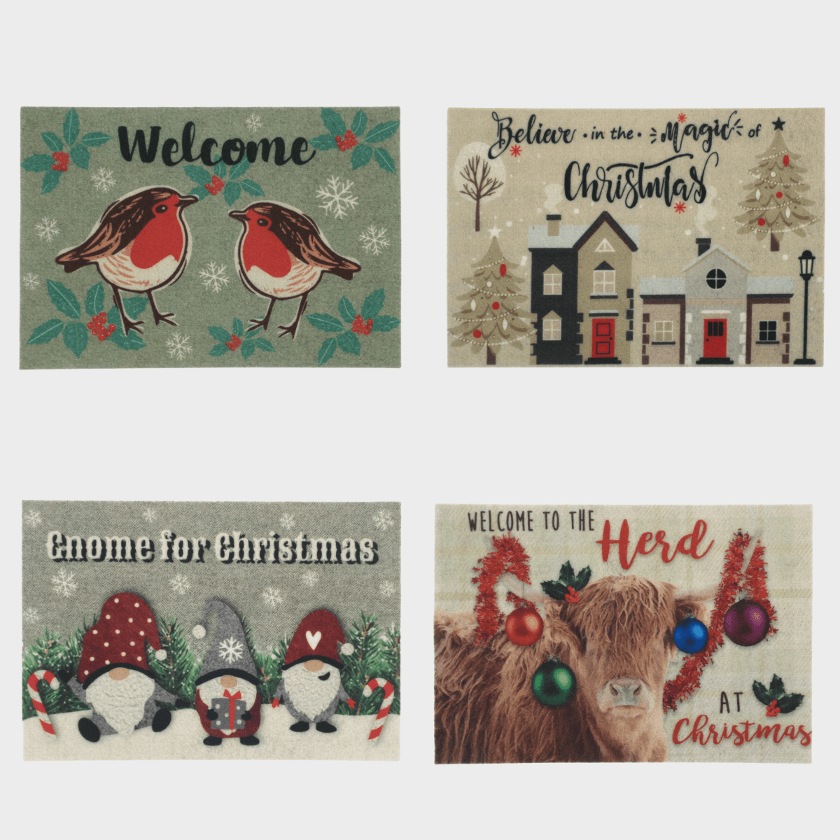 Assorted Xmas Printed Door Mat 40x58cm from You Know Who's