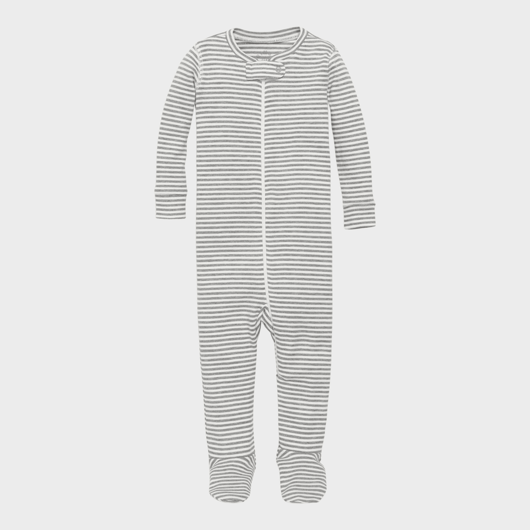 Babies Grey Stripe Sleepsuit from You Know Who's