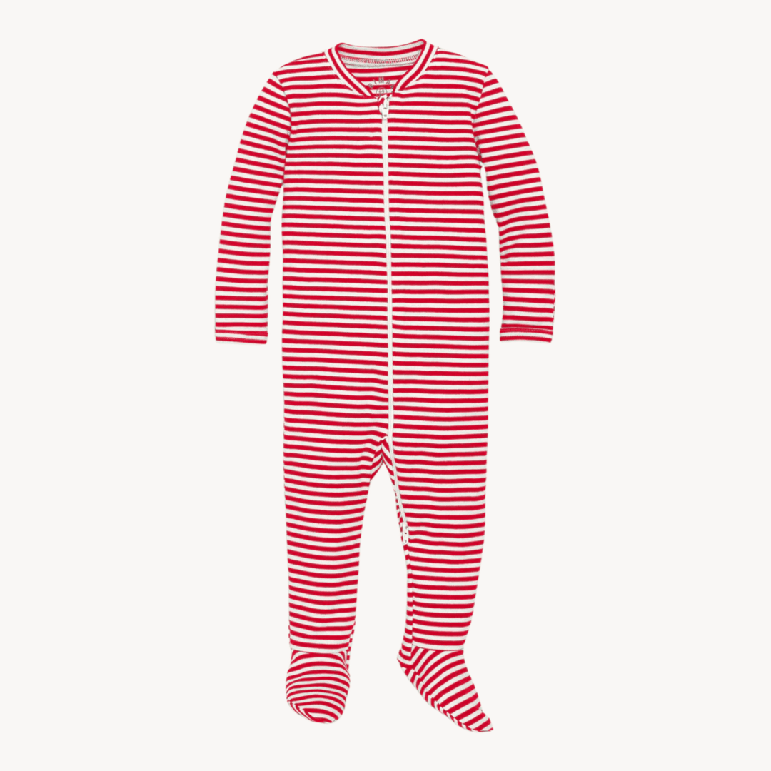 Babies Red Stripe Stripe Sleepsuit from You Know Who's