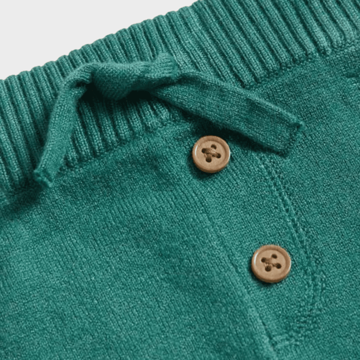 Baby 2pce Green Stripe Set from You Know Who's