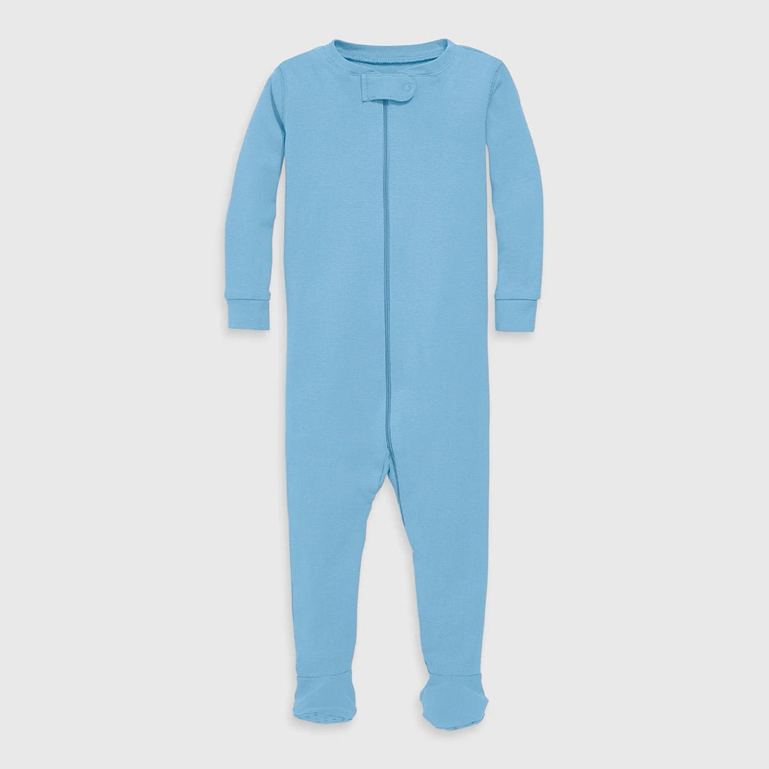 Baby Blue Organic Unisex Sleepsuit from You Know Who's