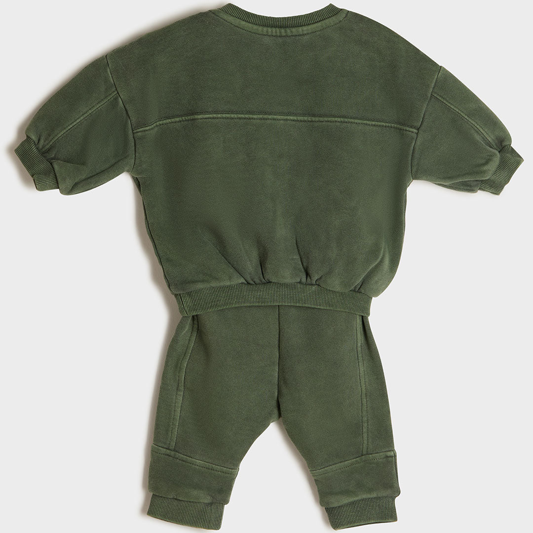 Baby Khaki Joggers and Hoodie Set from You Know Who's