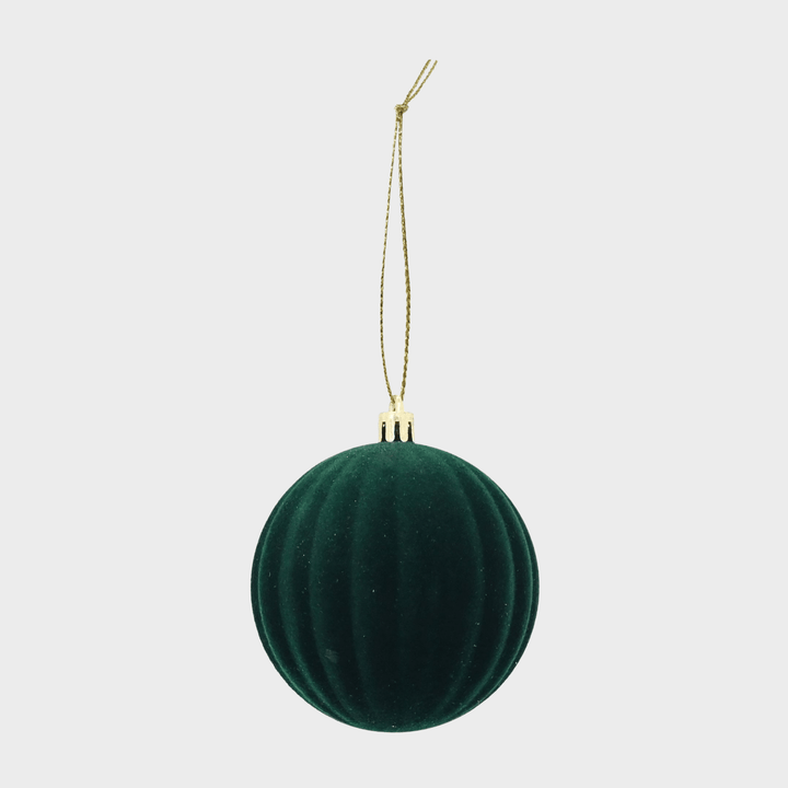 Bauble flocked 80mm from You Know Who's