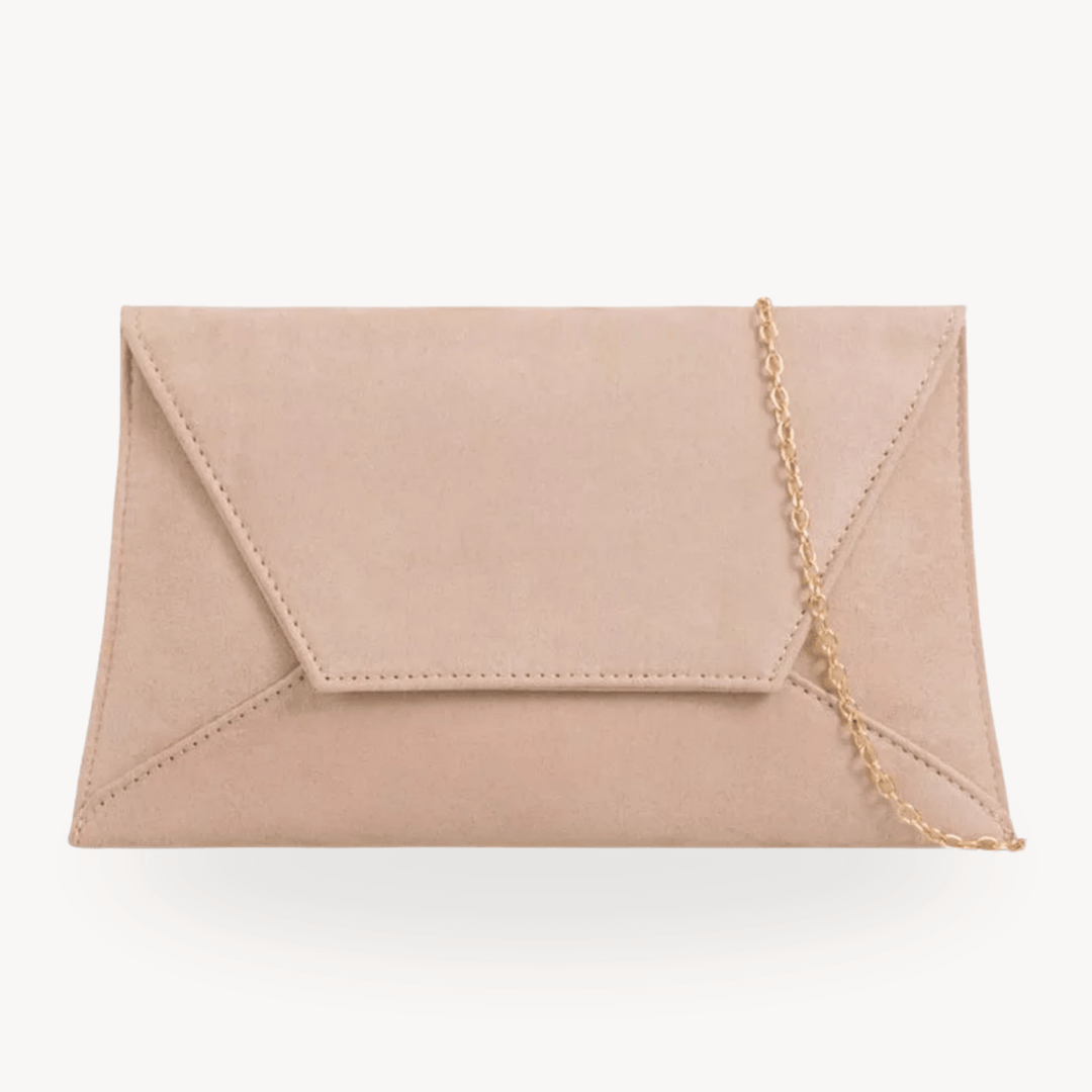 Beige Chain Clutch Bag from You Know Who's