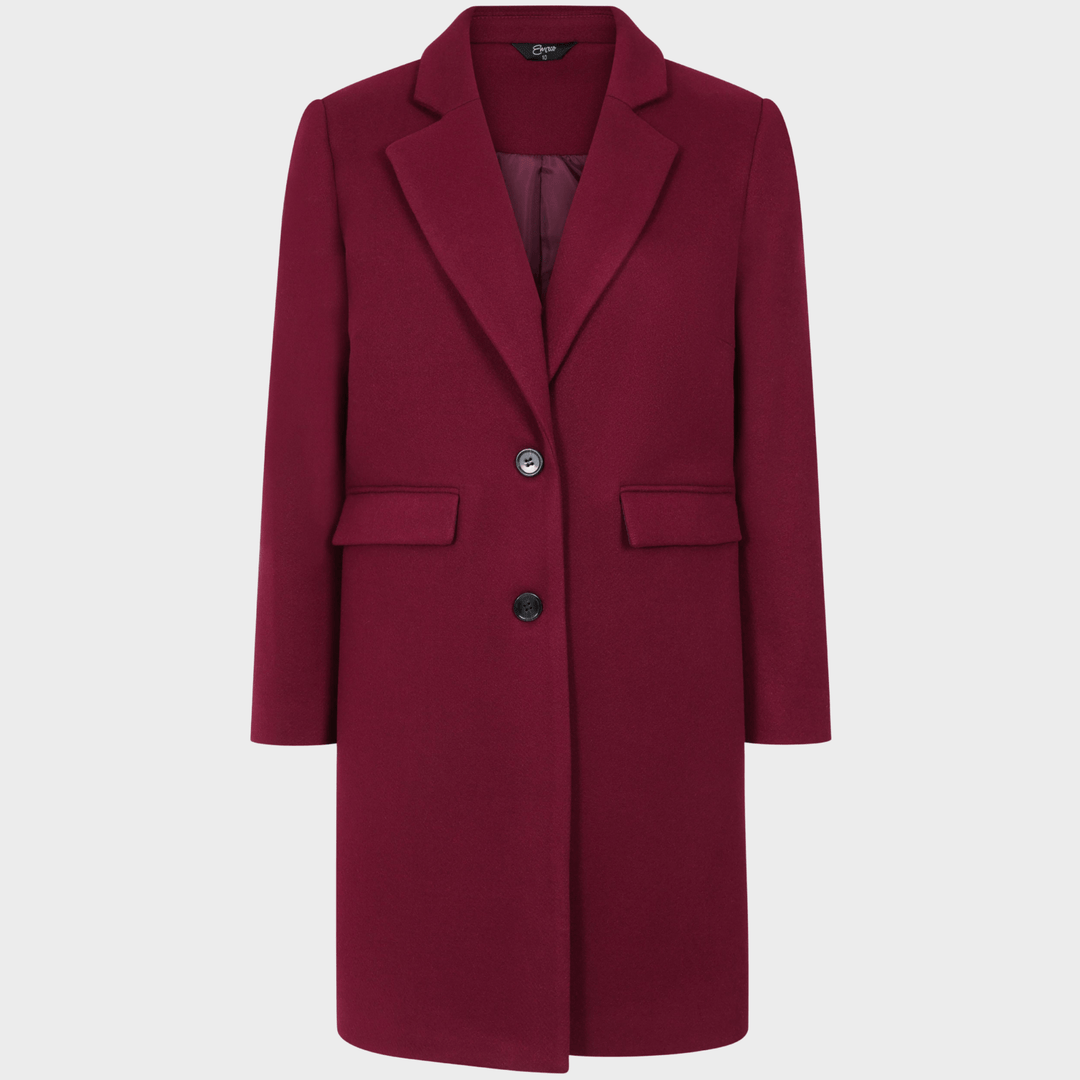 Berry Single Breasted Formal Coat from You Know Who's