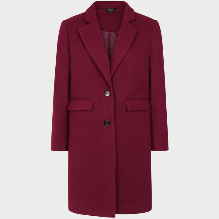 Berry Single Breasted Formal Coat from You Know Who's