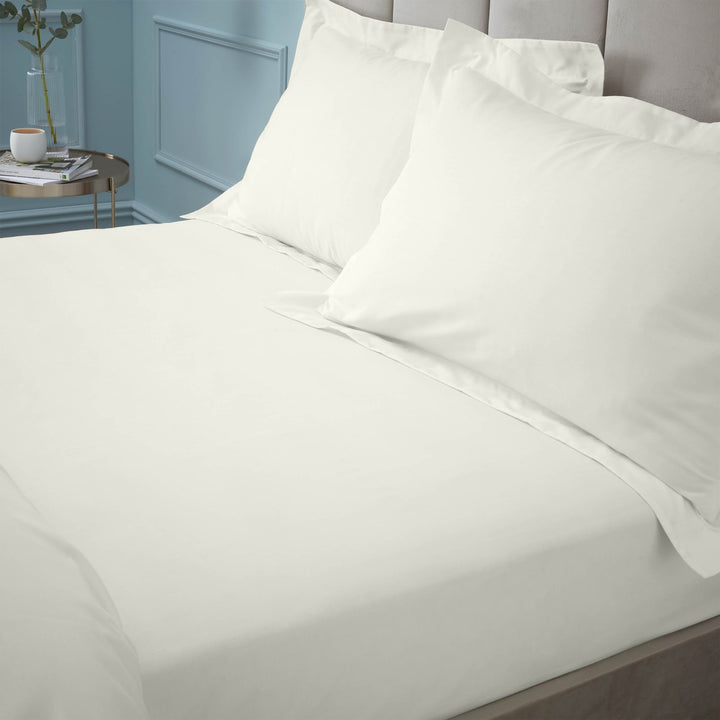 Bianca Cream Egyptian Cotton Fitted Sheet from You Know Who's