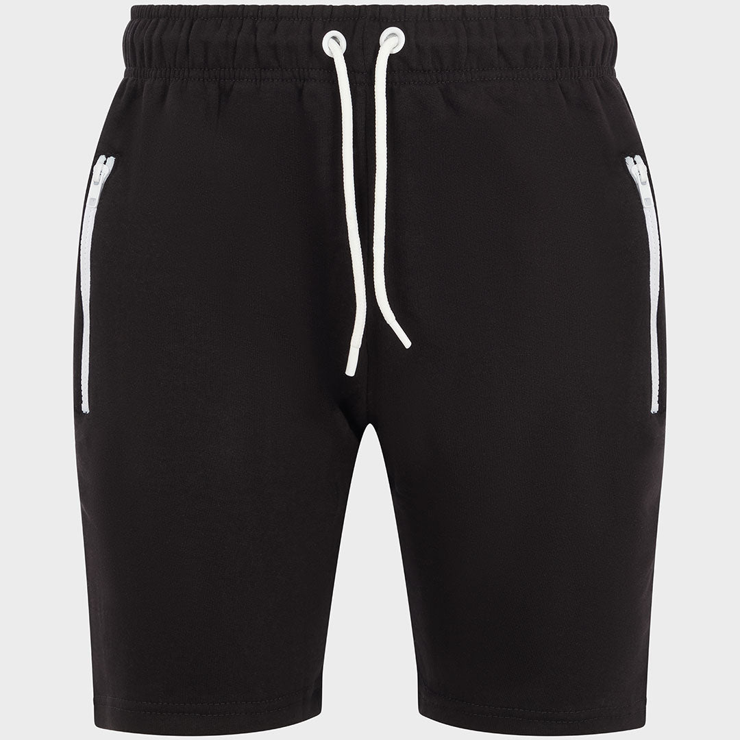 Black 2 Pocket Zip Shorts from You Know Who's