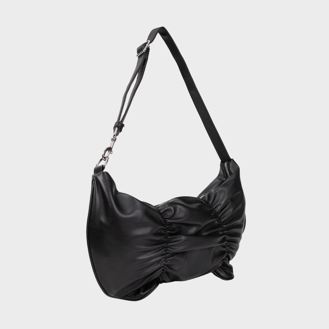 Black Butterfly Ruched Bag from You Know Who's