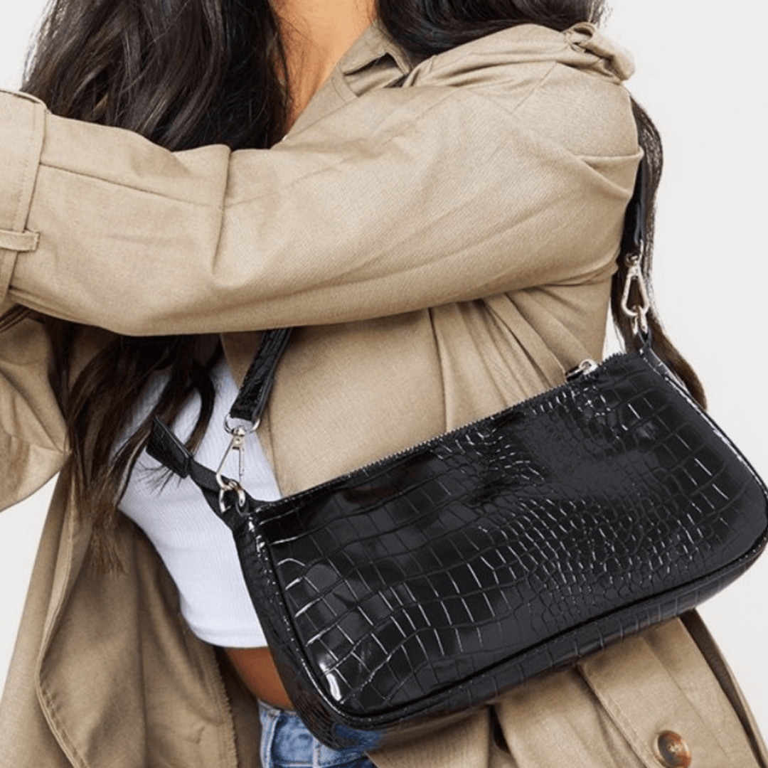 Black Croc Bag from You Know Who's