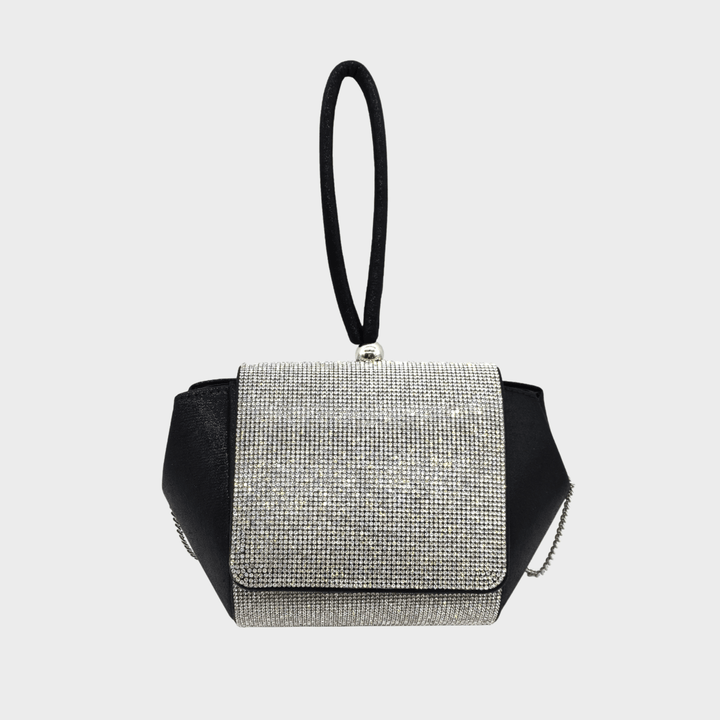 Black Diamante Pouch Bag from You Know Who's