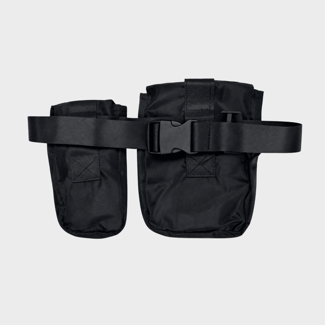 Black Double Pocket Pouch Bag from You Know Who's