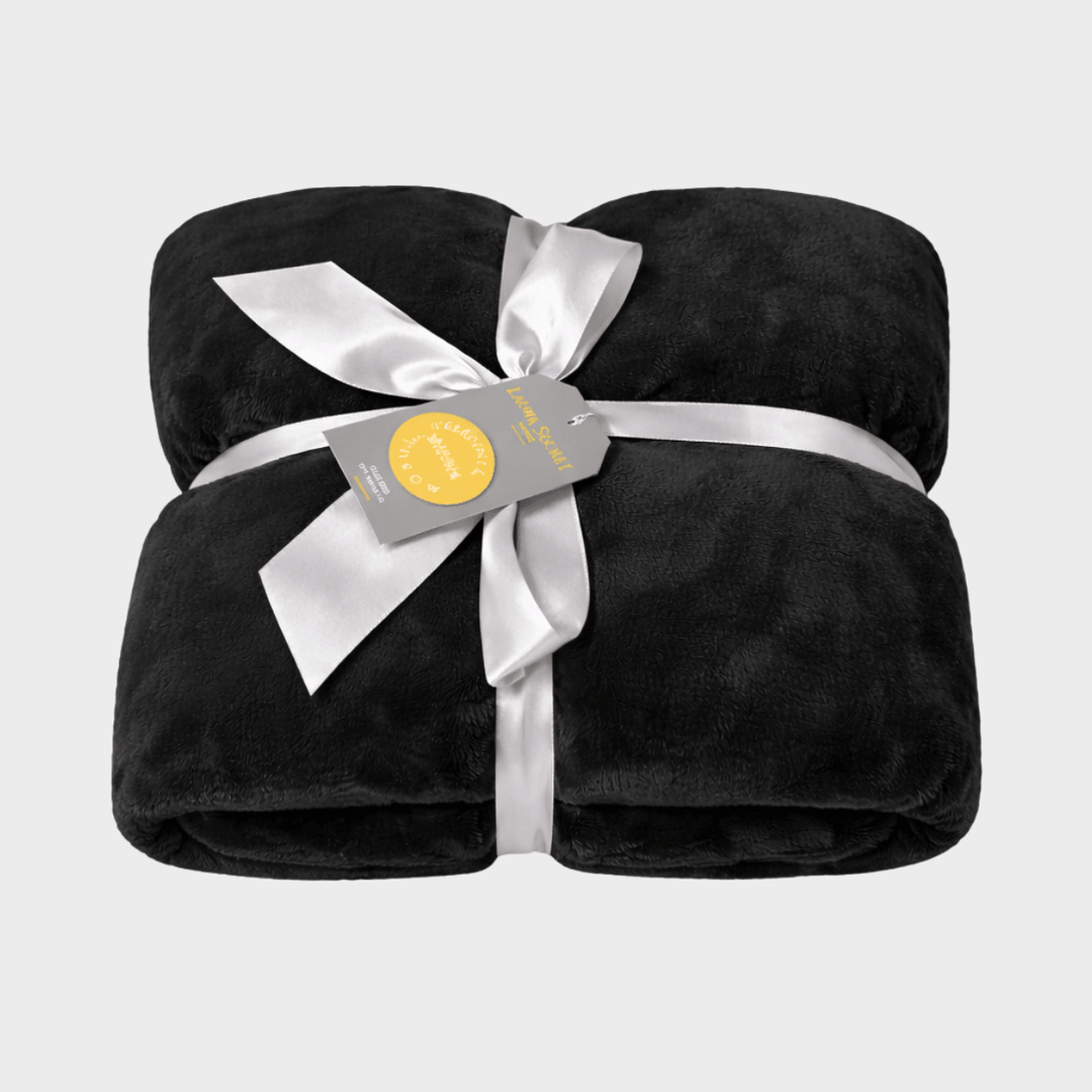 Black Flannel Sherpa Throw 150X200CM from You Know Who's
