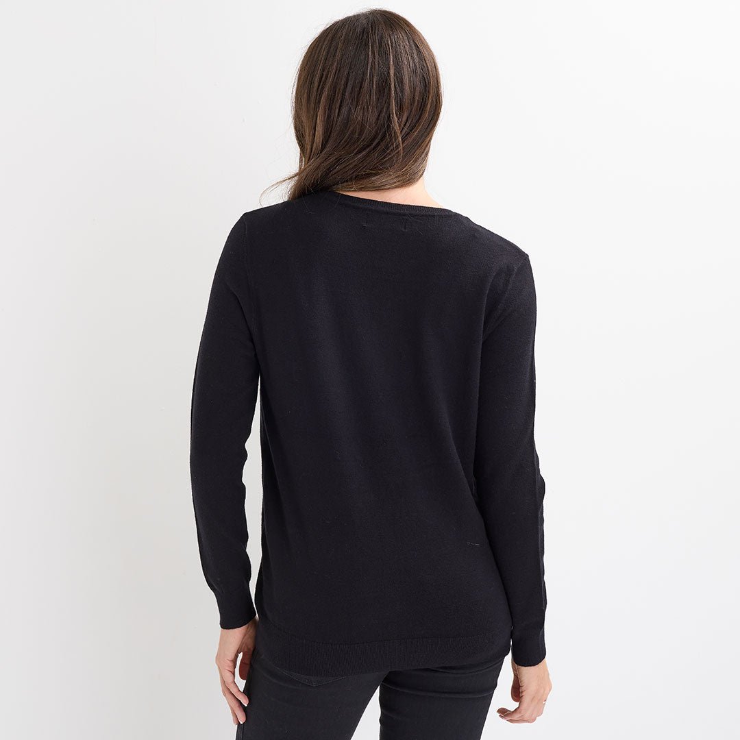 Black Merry Fizzmas Christmas Jumper from You Know Who's