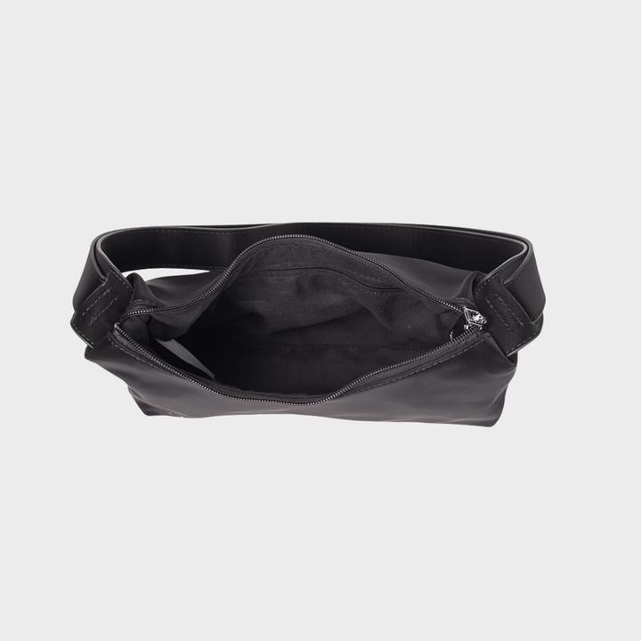 Black Mini Curved Shoulder Bag from You Know Who's