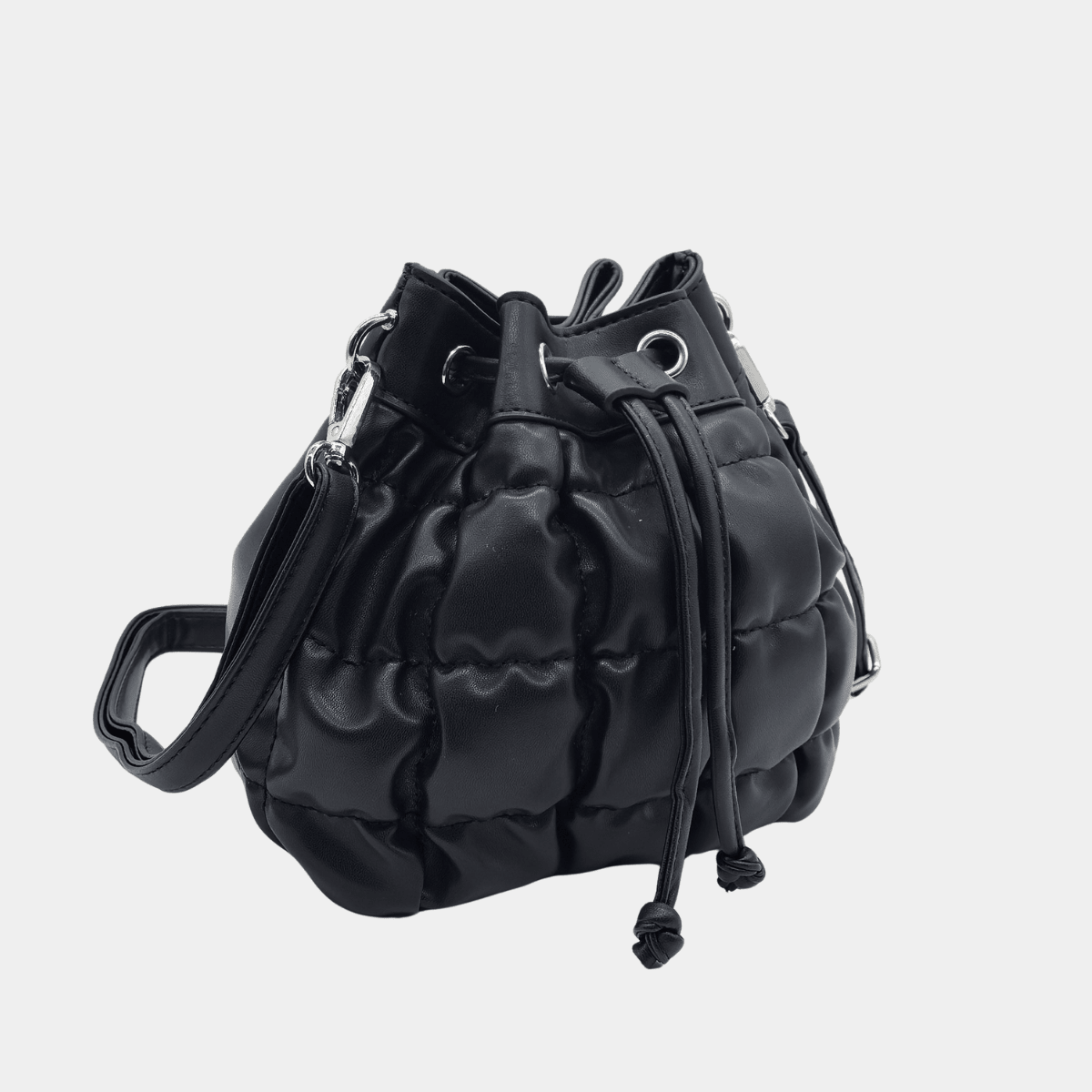 Black Quilted Pouch Bag from You Know Who's