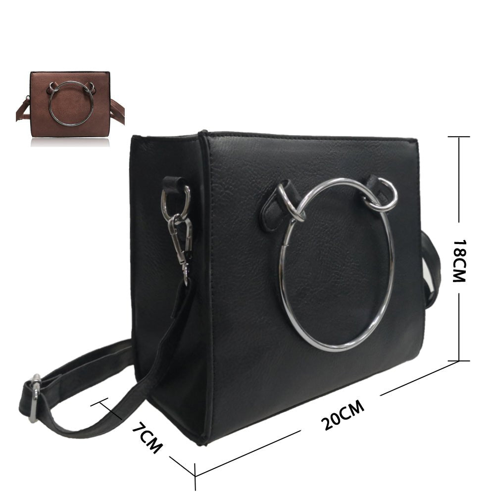 Black Ring Handle Bag from You Know Who's