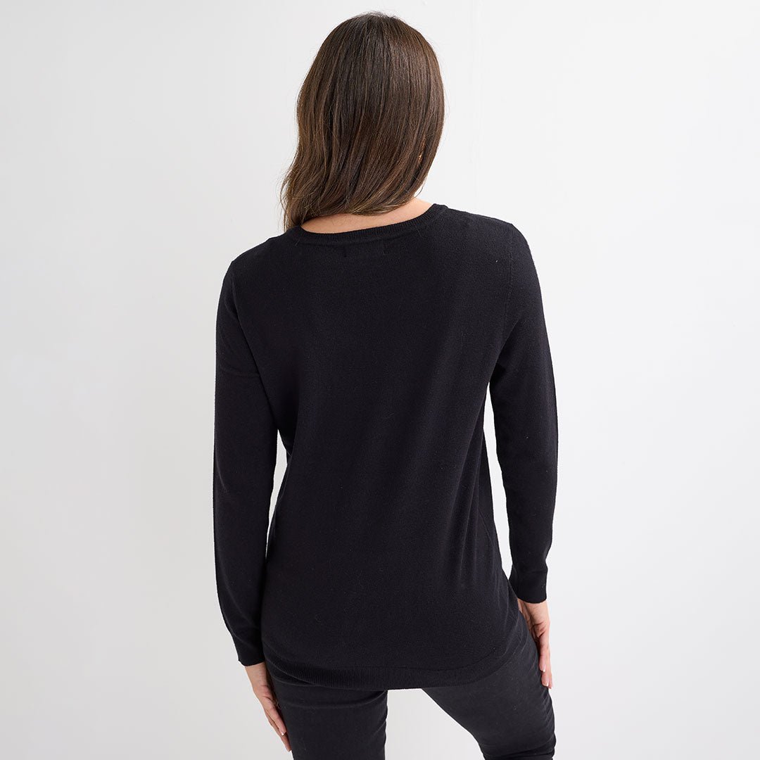 Black Silver Bows Christmas Jumper from You Know Who's