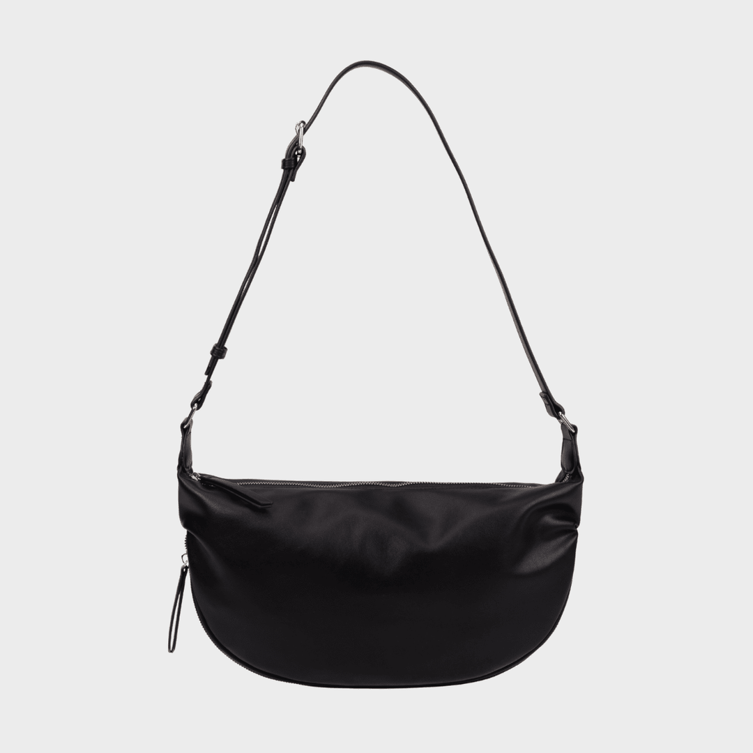 Black Small Crossbody Bag with Popper Fastening from You Know Who's