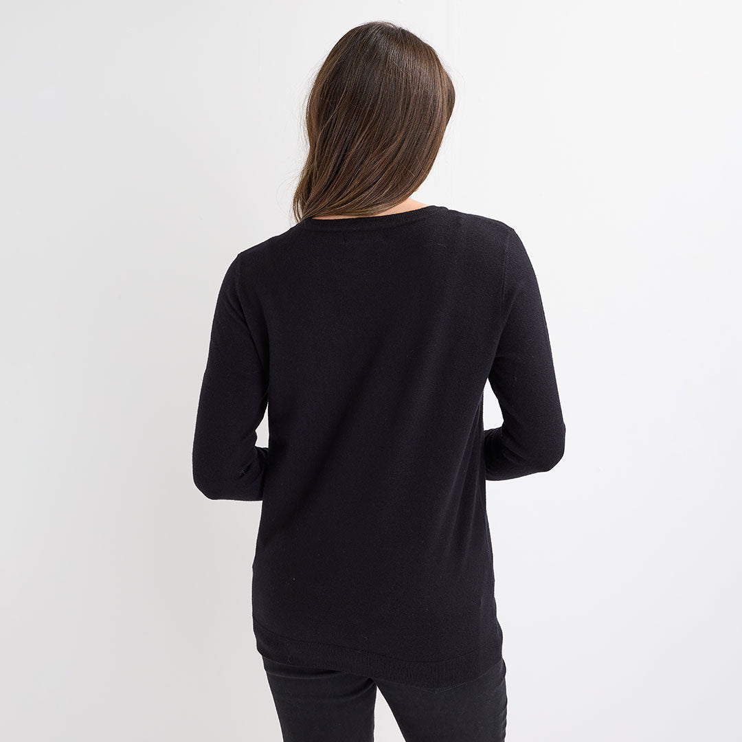 Black Snowflake Christmas Jumper from You Know Who's