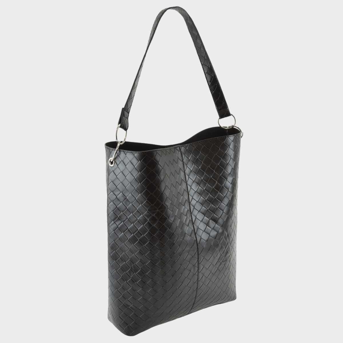 Black Textured Shoulder Bag from You Know Who's
