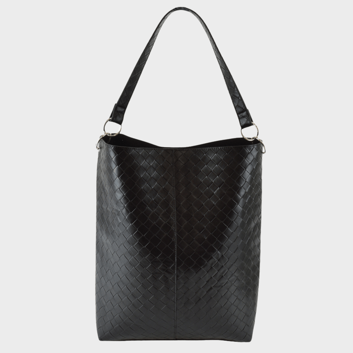 Black Textured Shoulder Bag from You Know Who's