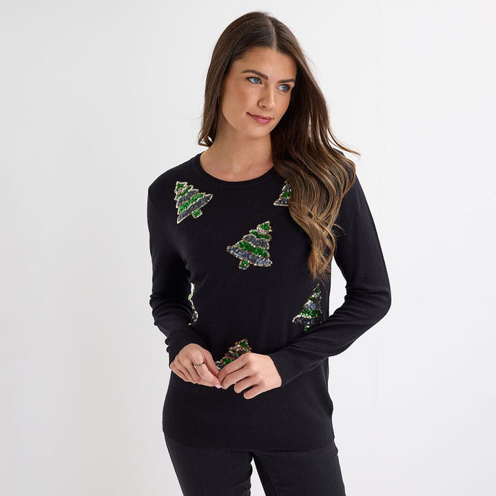 Black Trees Christmas Jumper from You Know Who's