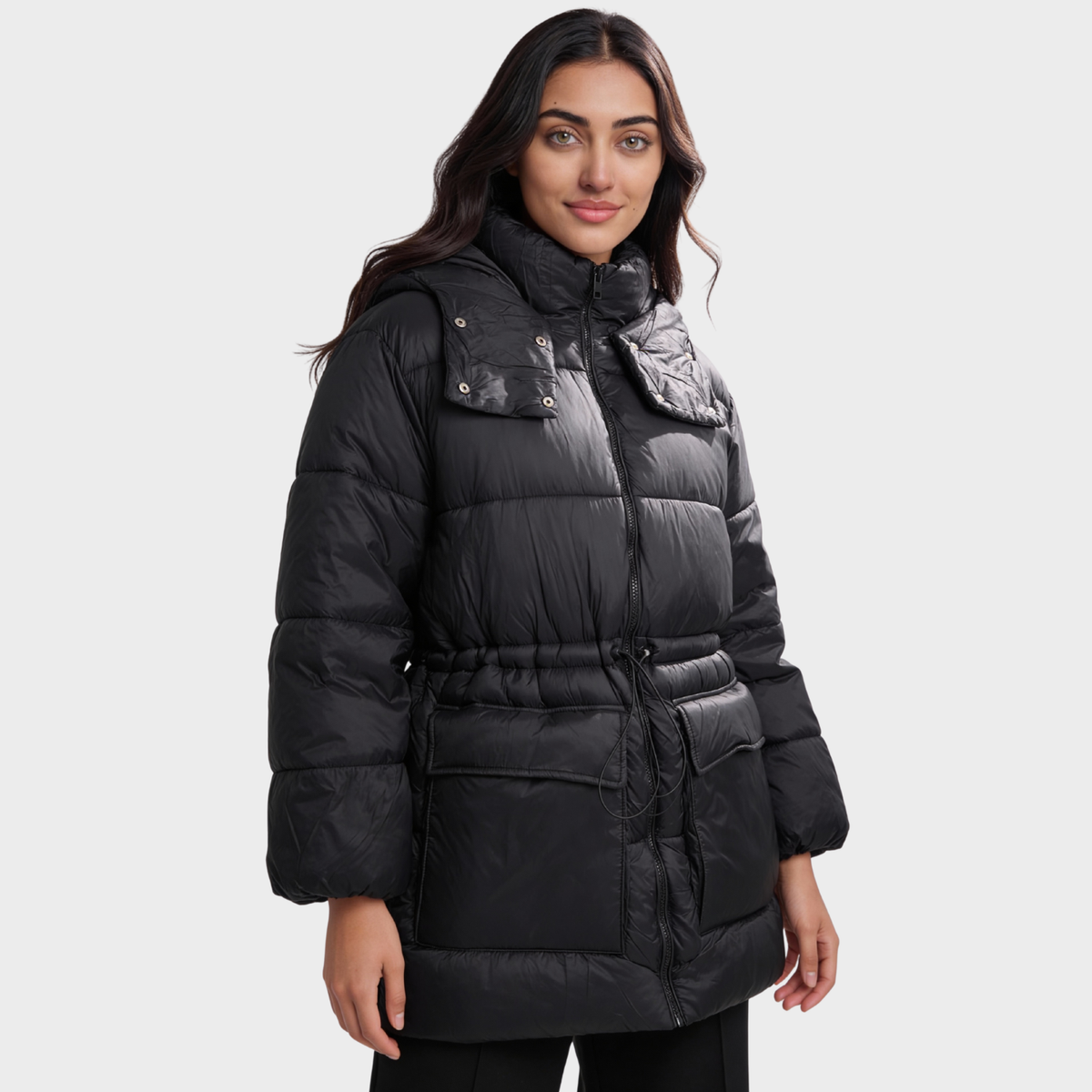 Ladies Black Puffa Jacket