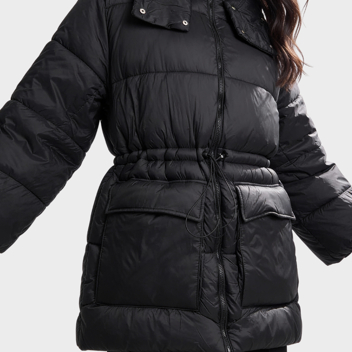 Ladies Black Puffa Jacket
