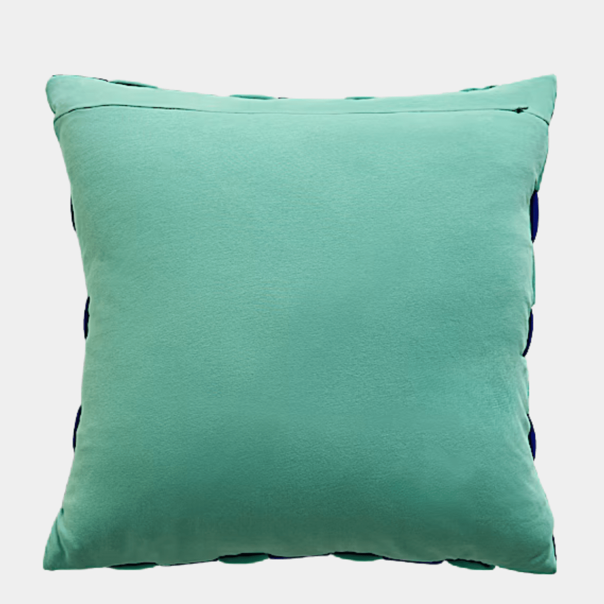 Blue Cotton Basket Weave Cushion from You Know Who's