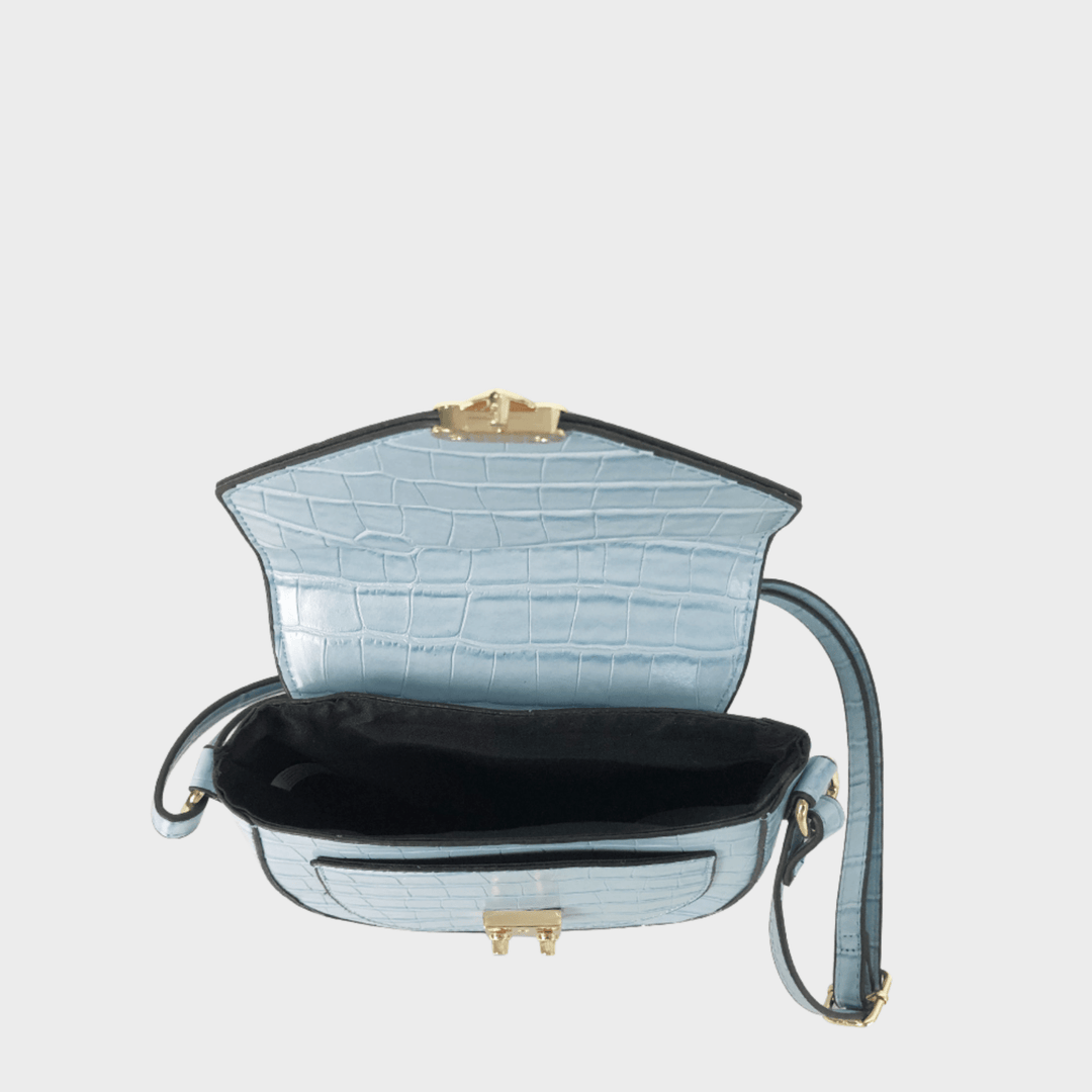 Blue Faux Croc Crossbody Bag from You Know Who's