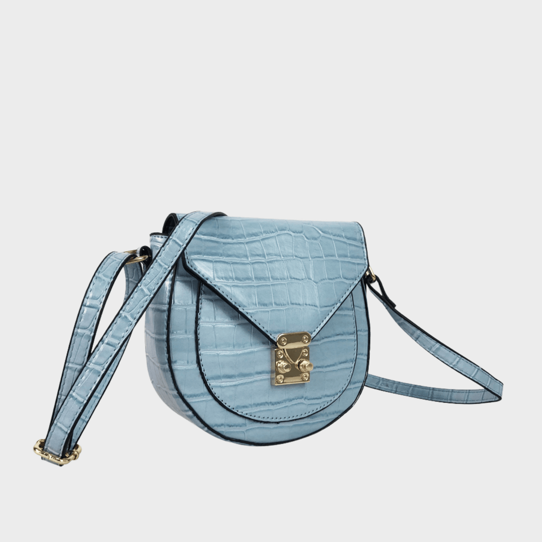 Blue Faux Croc Crossbody Bag from You Know Who's