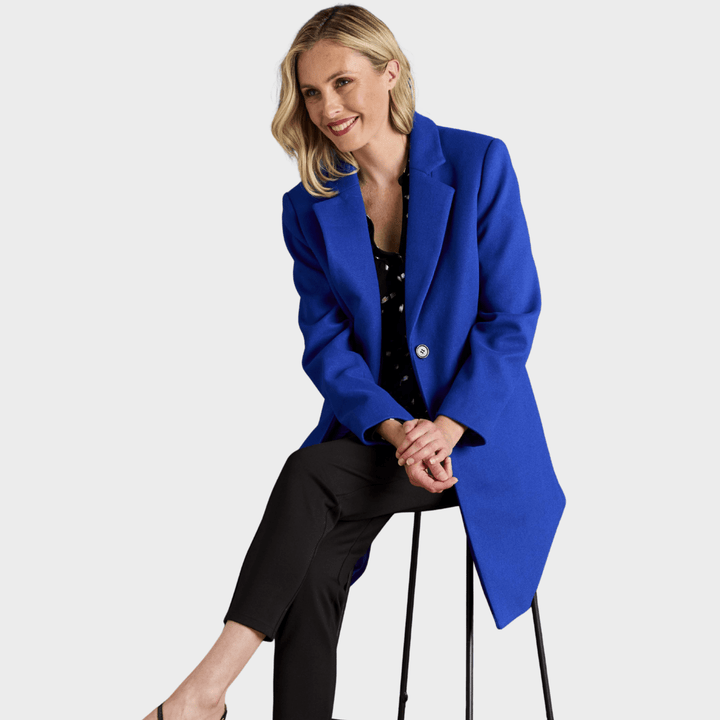 Blue Single Breasted Formal Coat from You Know Who's