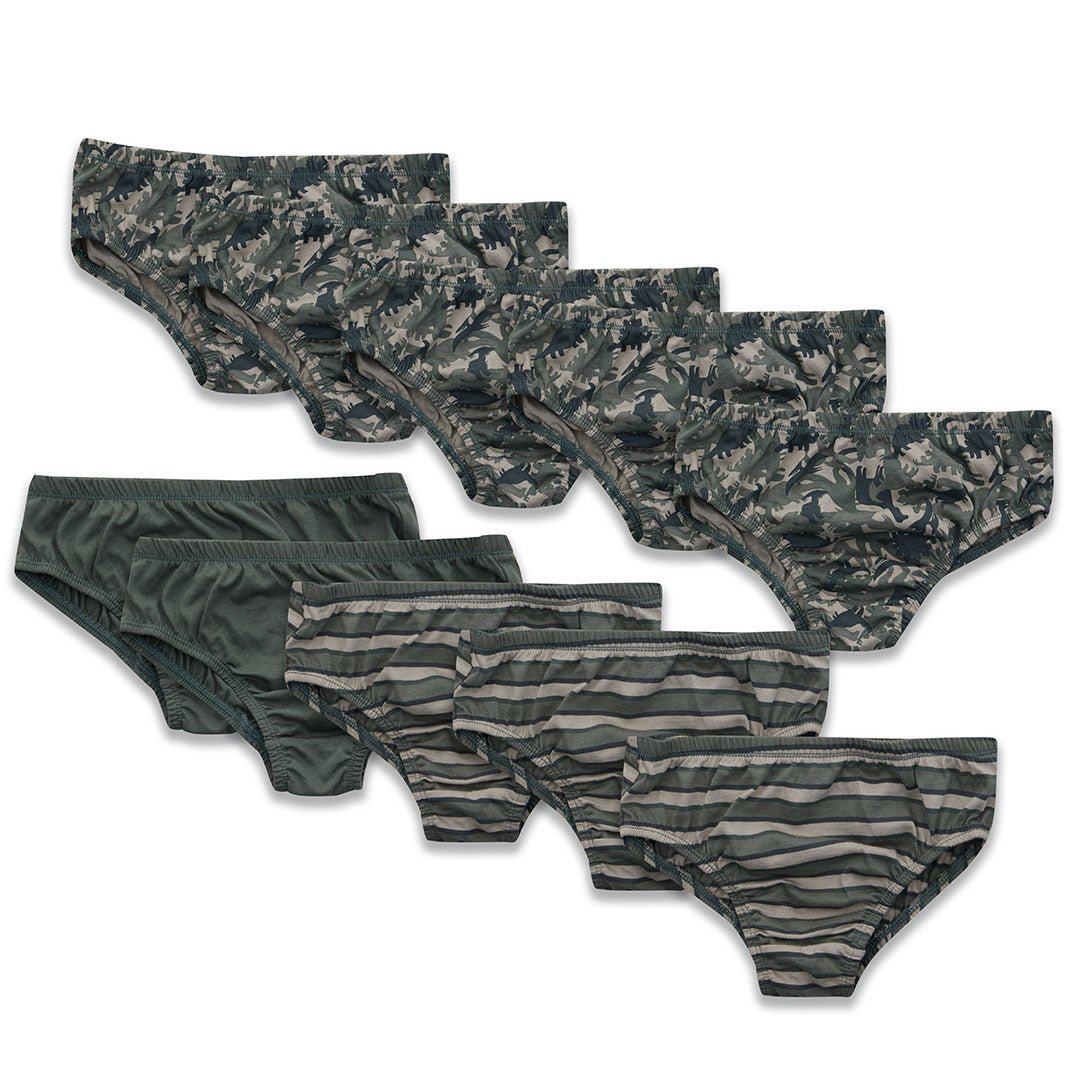 Boys 10 Pack Camo Briefs from You Know Who's