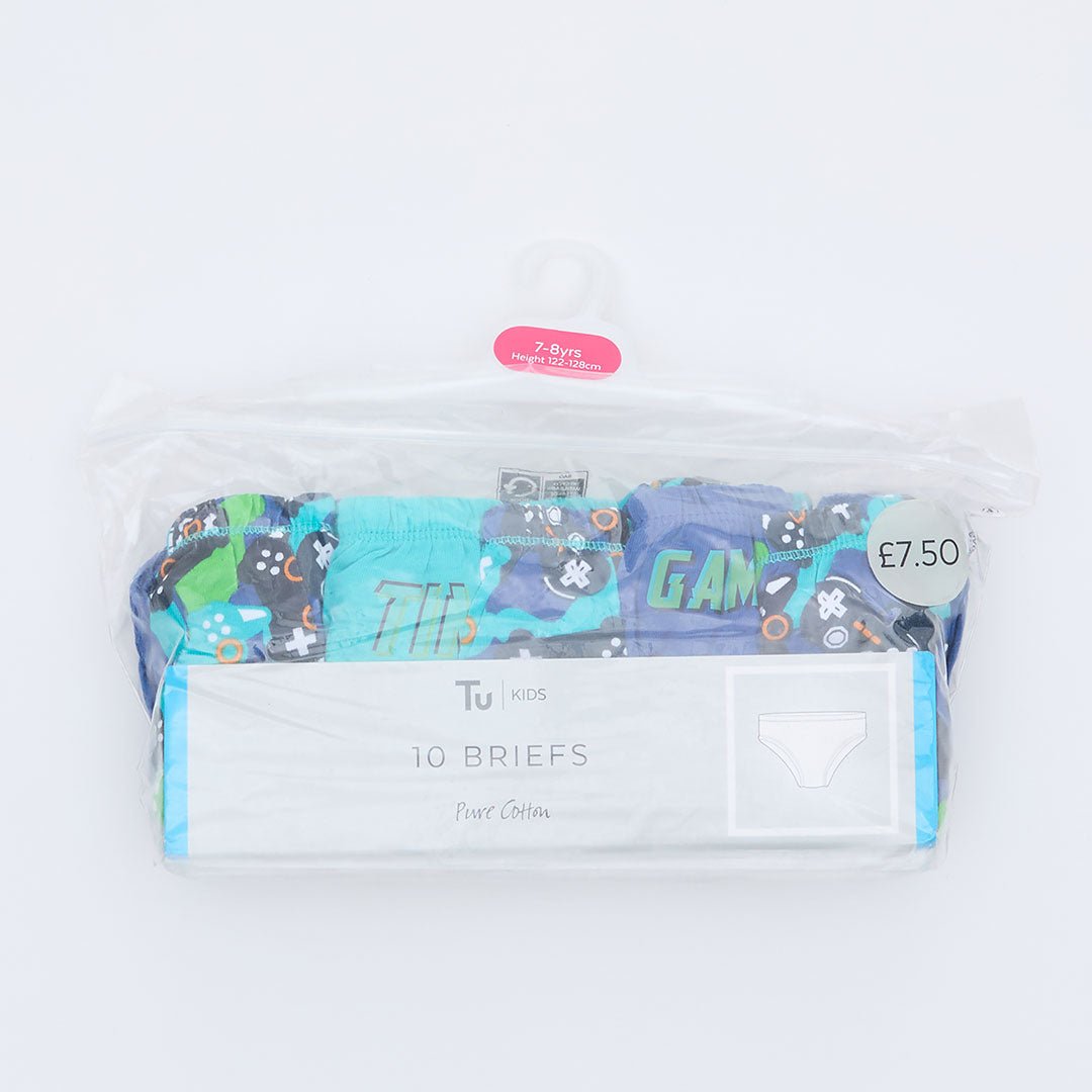 Boys 10 Pack Gaming Briefs from You Know Who's