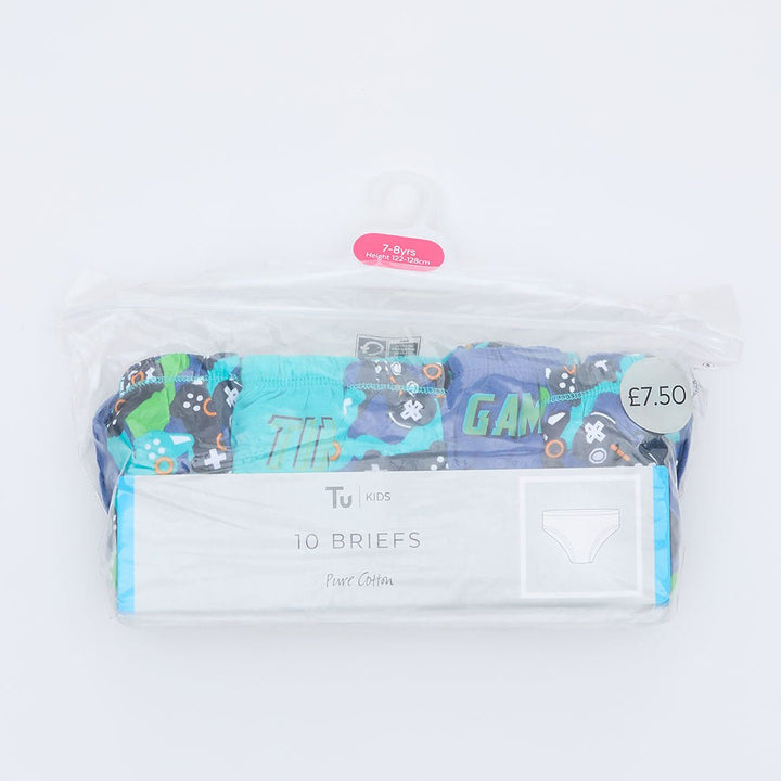 Boys 10 Pack Gaming Briefs from You Know Who's
