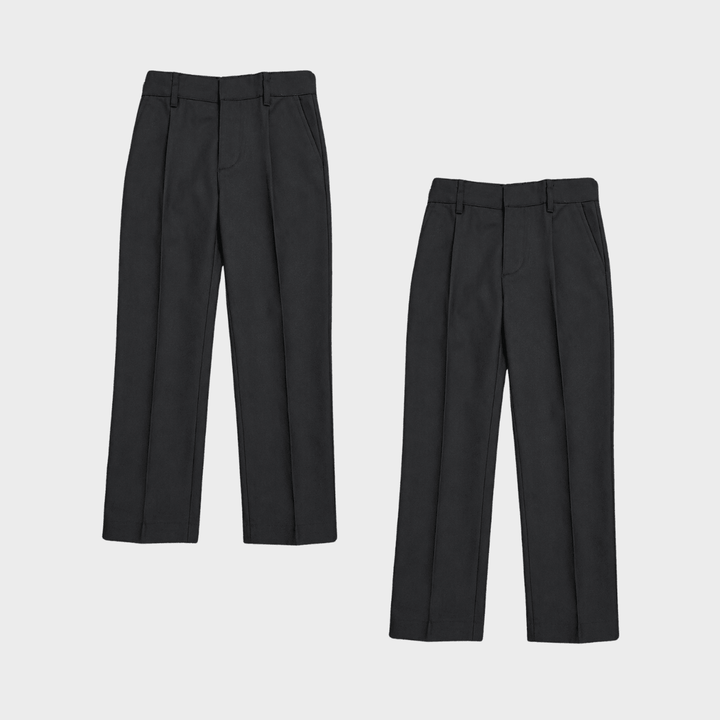 Boys Black 2pk School Trouser from You Know Who's