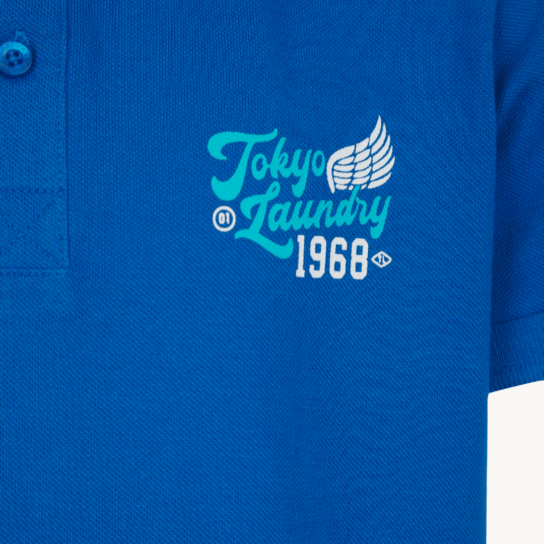 Boys Blue Polo Shirt from You Know Who's