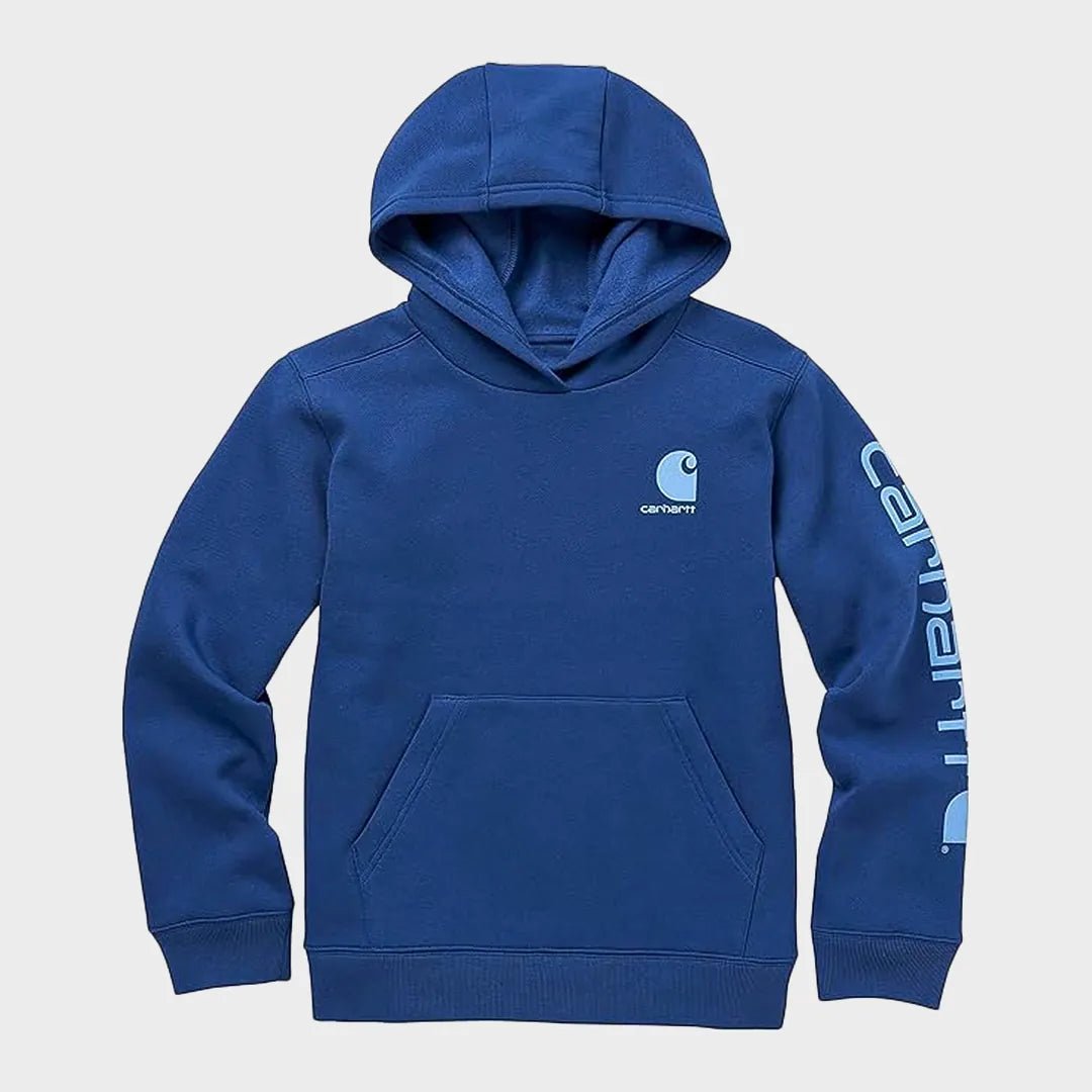 Boys Bright Blue Carhartt Hoodie from You Know Who's