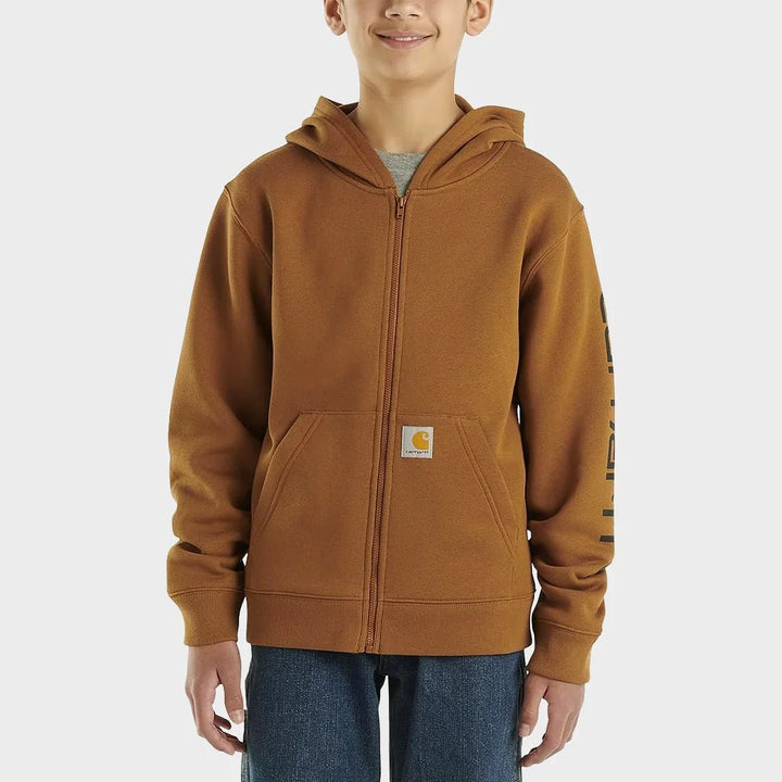 Boys Brown Carhartt Zipper from You Know Who's