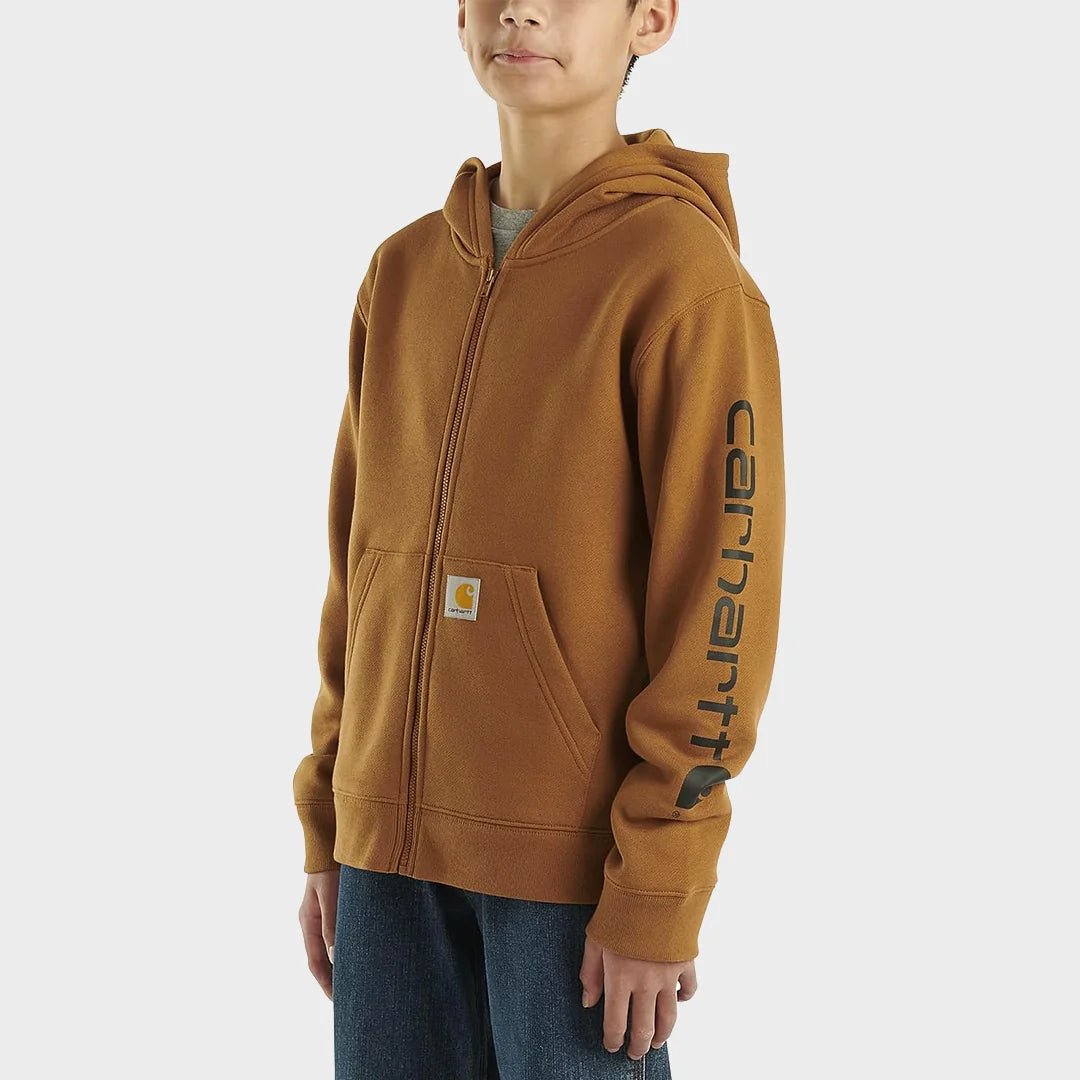 Boys Brown Carhartt Zipper from You Know Who's