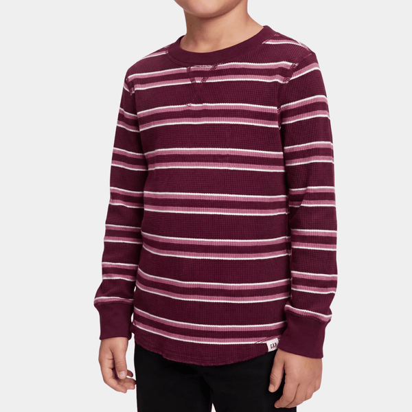 Boys Brown Stripe GAP Long Sleeve T-shirt from You Know Who's